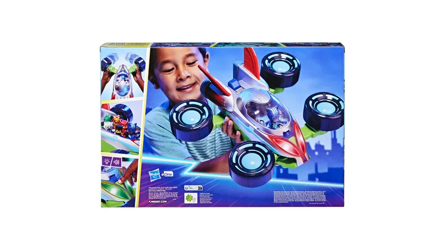 Hasbro - PJ Masks Power Heroes PJ Heldenfahrzeug