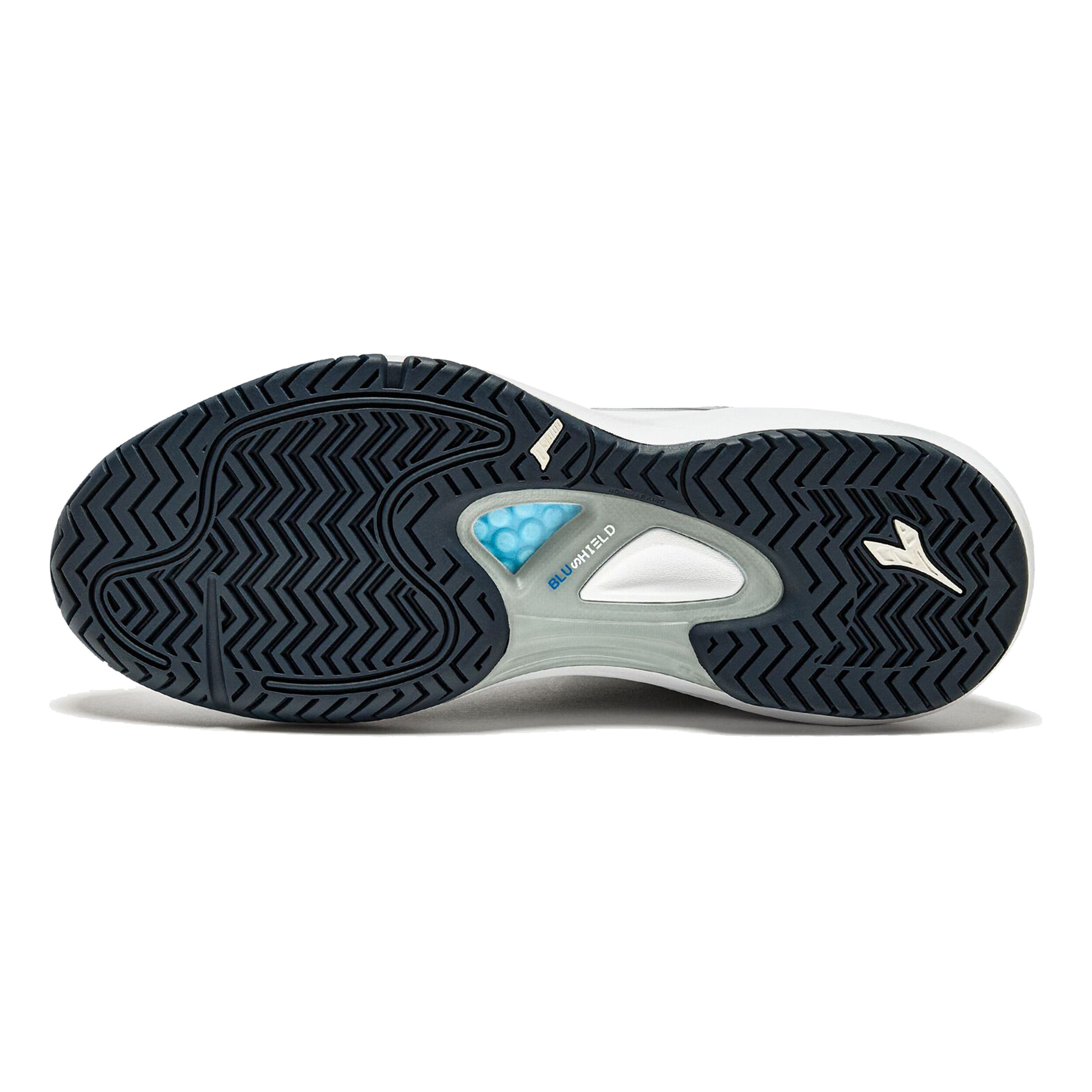 Speed Blushield Fly 4 + Allcourtschuh Herren - Grau, Blau