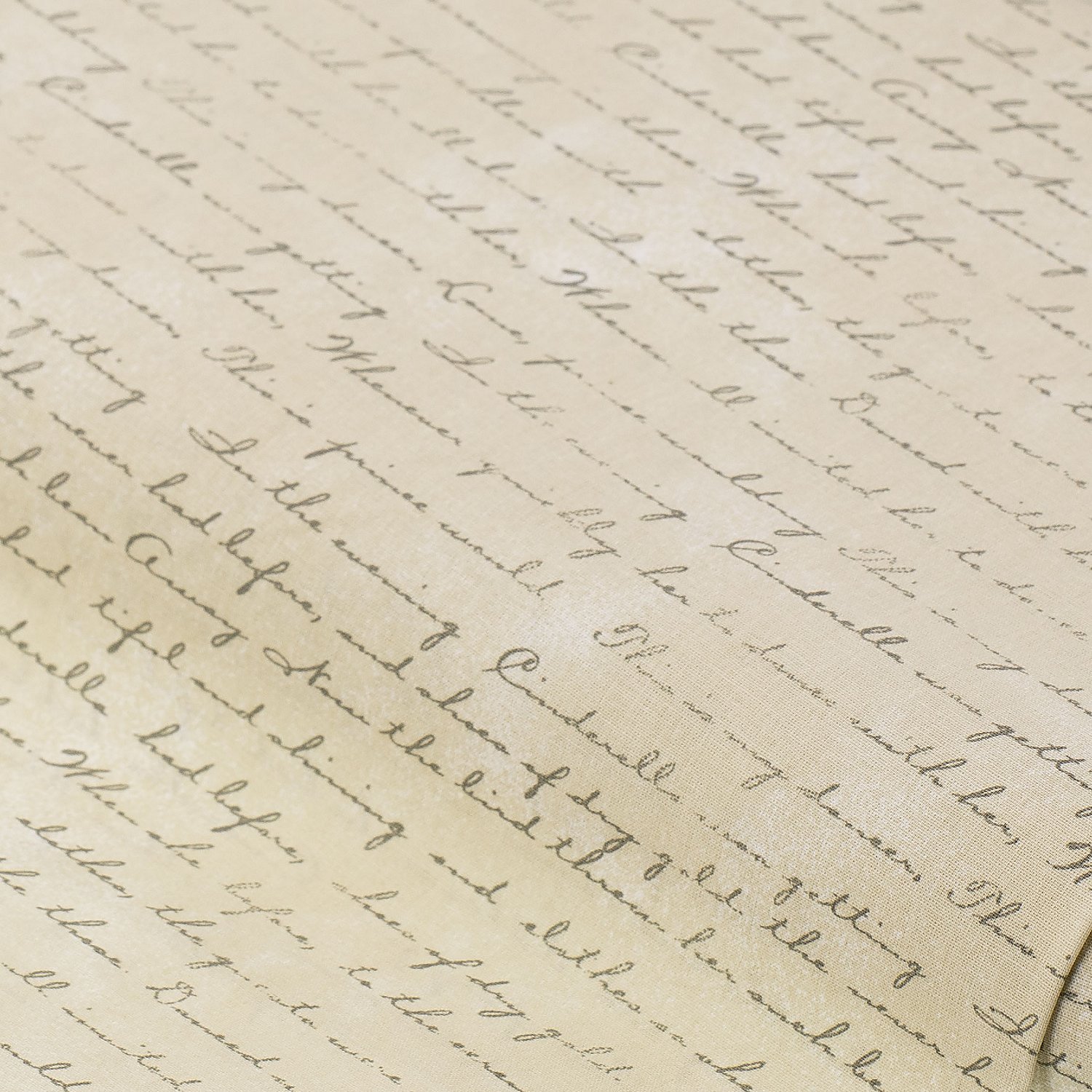 Baumwollstoff Nostalgie-Schrift 