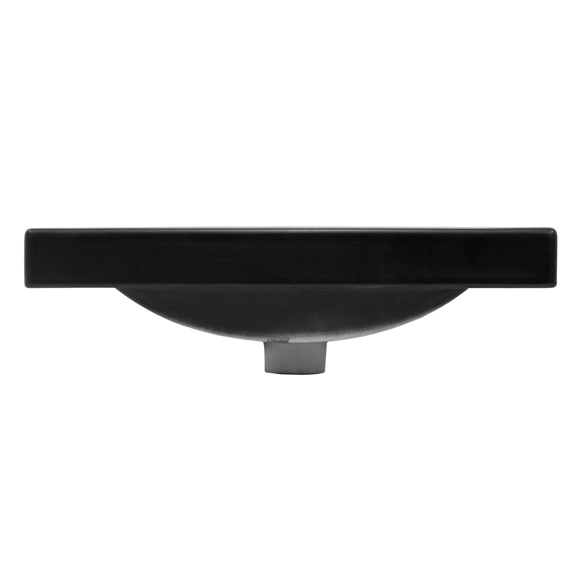 ML-DESIGN Waschbecken Waschbecken Rechteckig 53,5x46x16,5 cm Schwarz matt aus Keramik