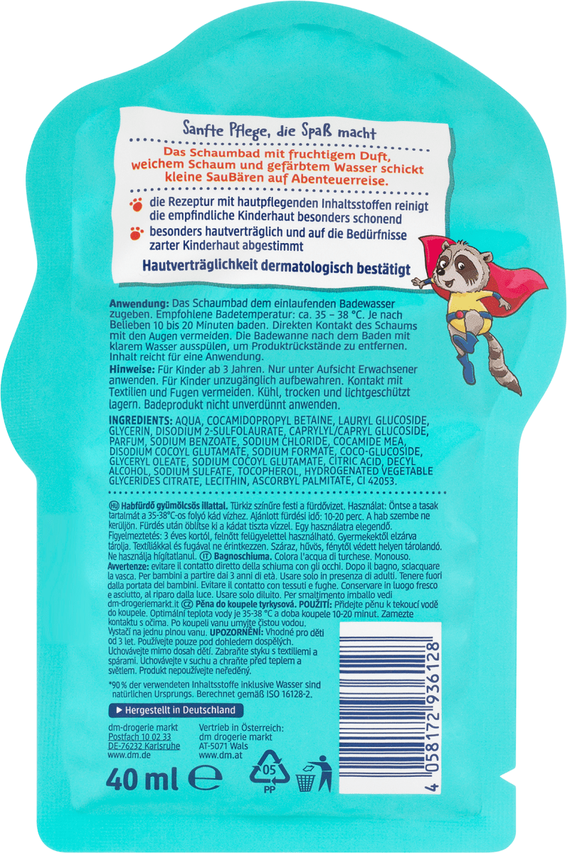 Schaumbad Heldenhaft, 40 ml