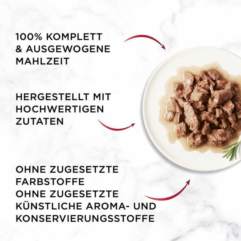 GOURMET Nassfutter GOURMET Mon Petit Intense 8x6x50g mit Thunfisch, Lachs, Forelle