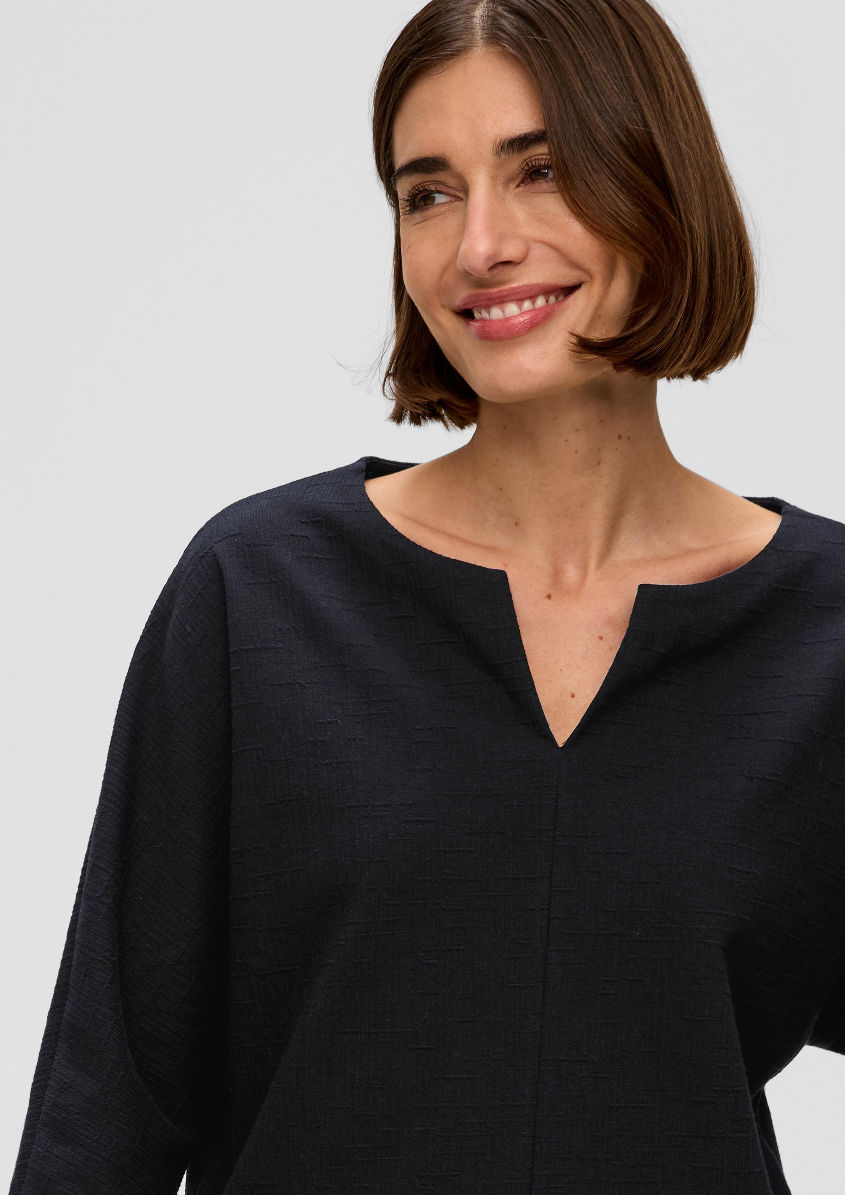 Jerseyshirt mit O-Shape und Musterstruktur  2149002-9999