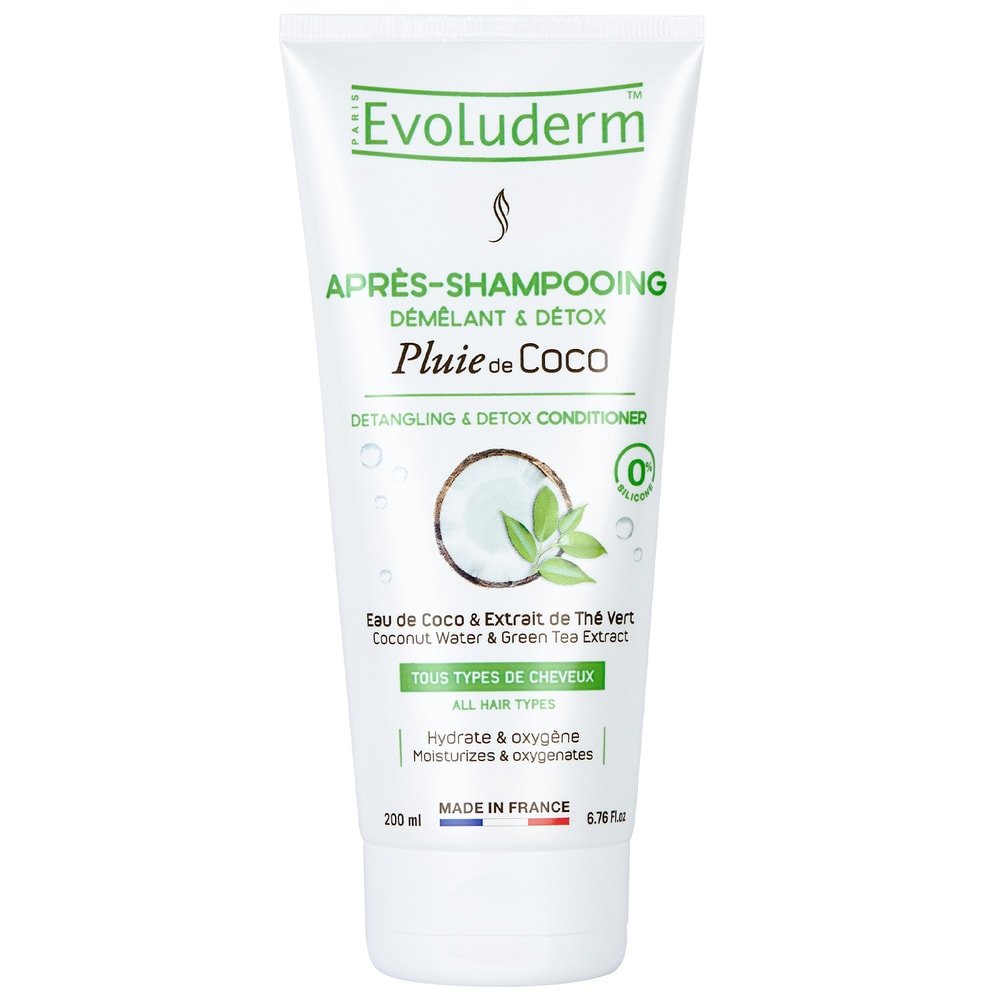 evoluderm Pluie de Coco Après shampoing Démêlant & Détox - 200 ml