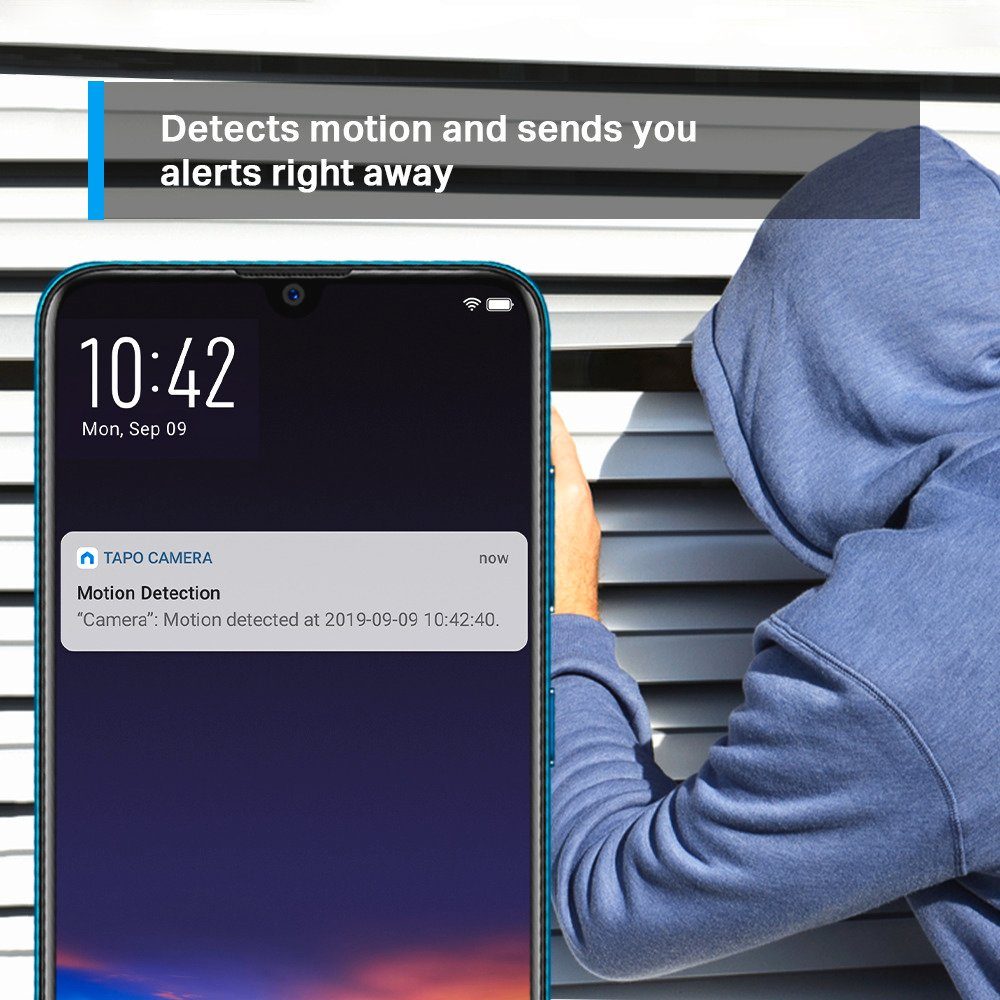 TP-Link Tapo TC70 Pan/Tilt Home Security WiFi Kamera Überwachungskamera (Innenbereich, 1-tlg)