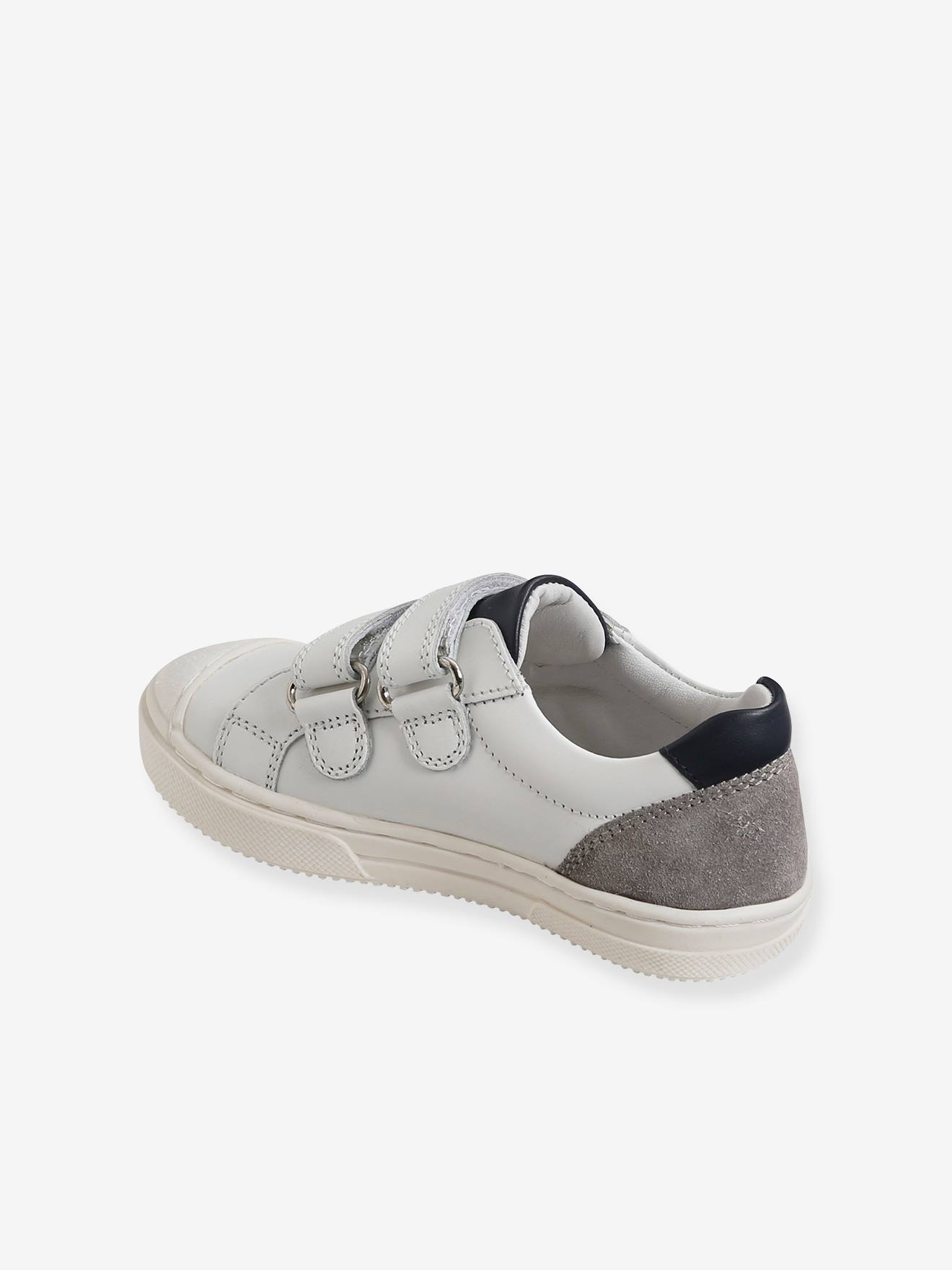 Vertbaudet Jungen Sneakers, Anziehtrick - weiß