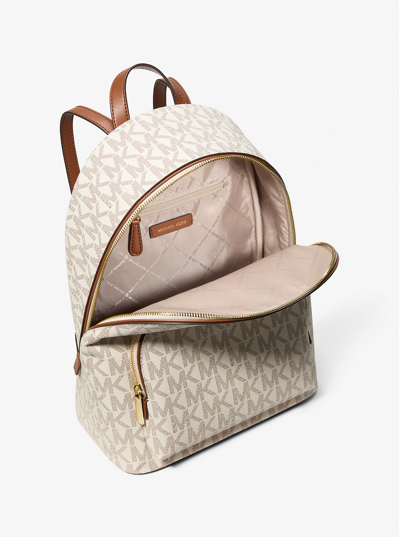 Connie Medium Signature Logo Ryggsekk - VANILLA/BAGASJE