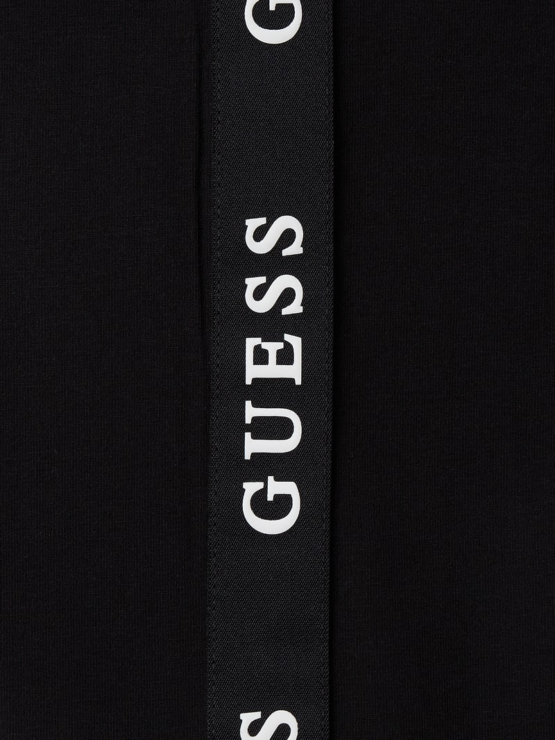 Sportleggings mit Logo-Streifen Modell 'Aline' in schwarz