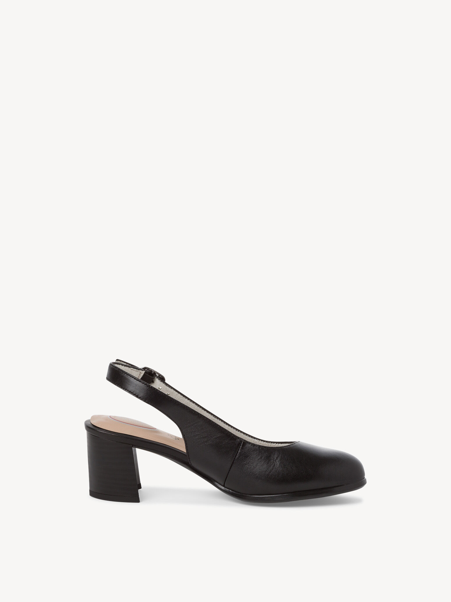 Escarpin en cuir - noir