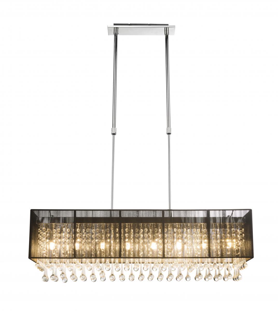 Globo Lighting - BAGANA - Hängeleuchte Metall verchromt, 8x G9 LED