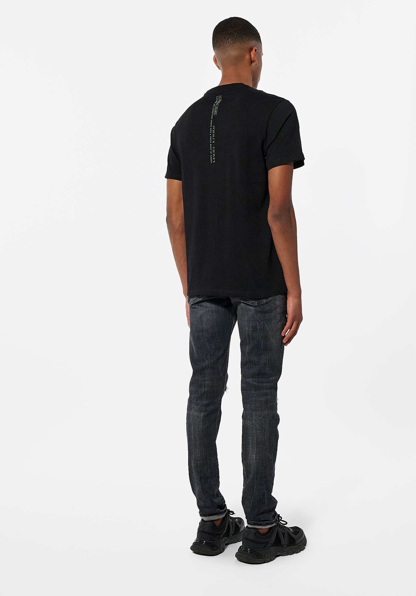 MAORI  T-shirt noir Homme en 100% coton bio
