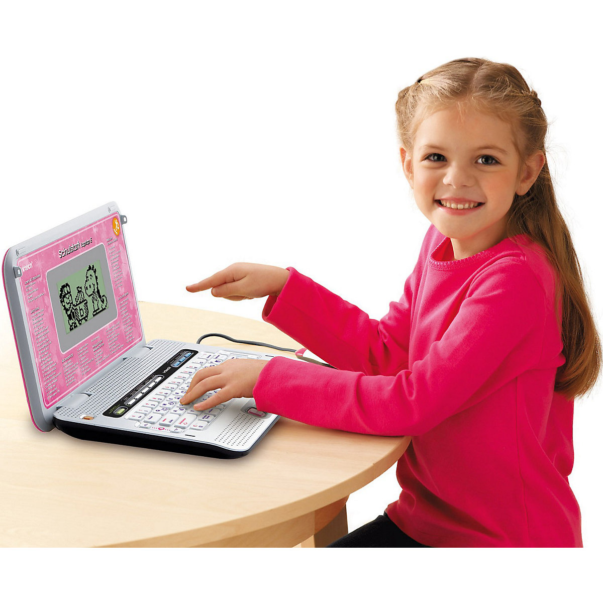 Laptop Schulstart, pink