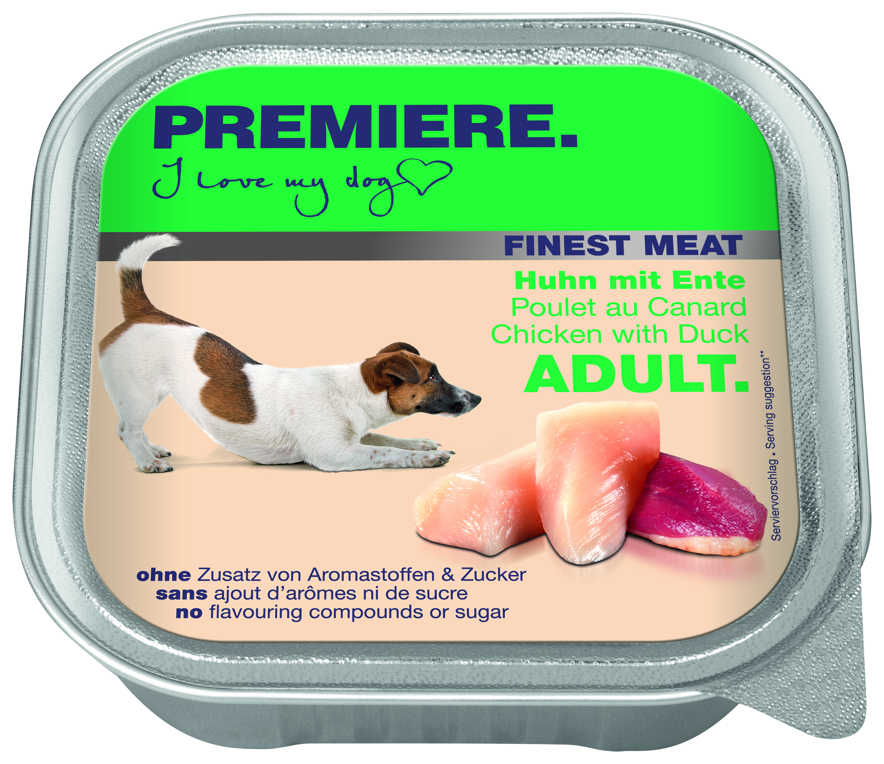 PREMIERE Hundenassfutter PREMIERE Finest Meat Adult 10x150g Huhn & Ente