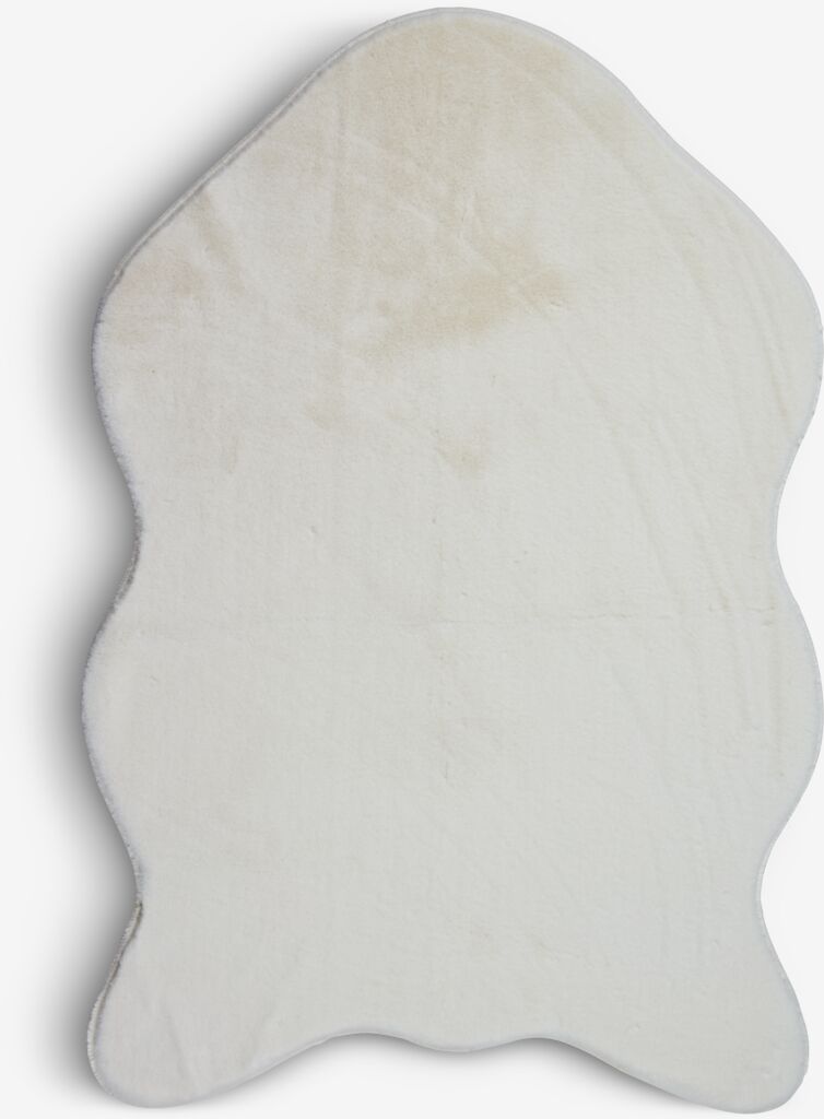 OXEL Dywan ze sztucznego futra OXEL 60x90 biały