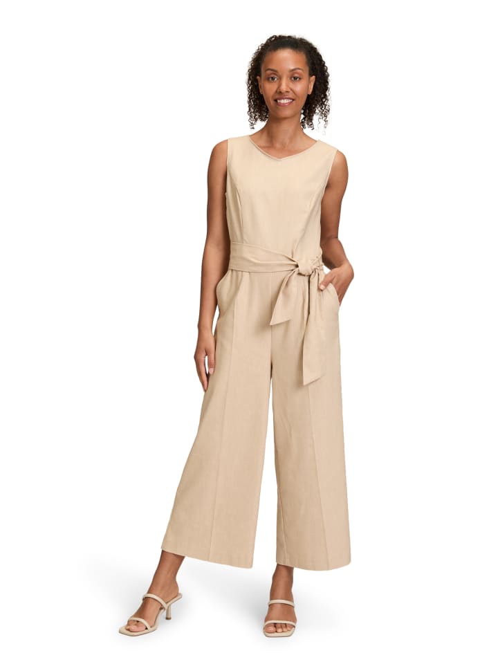 Betty Barclay Jumpsuit mit Eingrifftaschen in Beige günstig kaufen