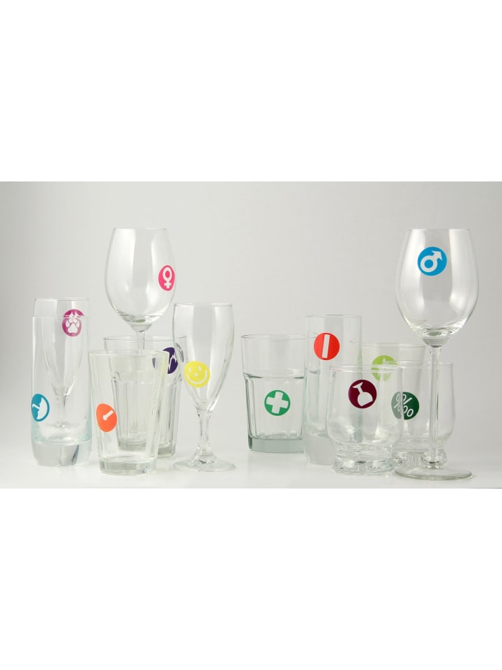 Fackelmann 12 Glasmarker, 22,6x0,5x11,6 cm günstig kaufen onesize