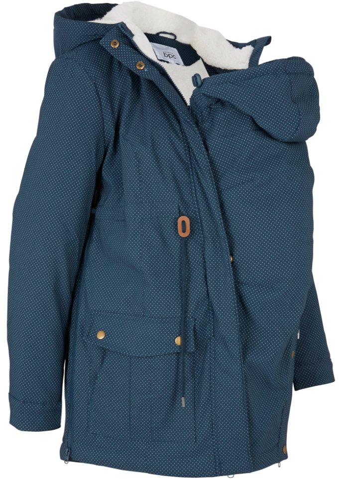 Umstandsjacke / Tragejacke mit Teddyfutter
