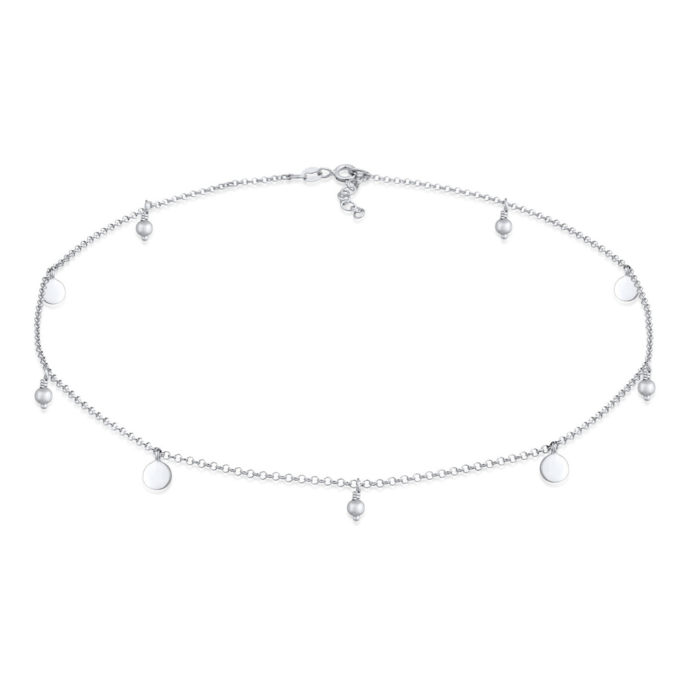 Elli Elli Collier Femme Choker plaquette style boho en argent sterling 925 collier
