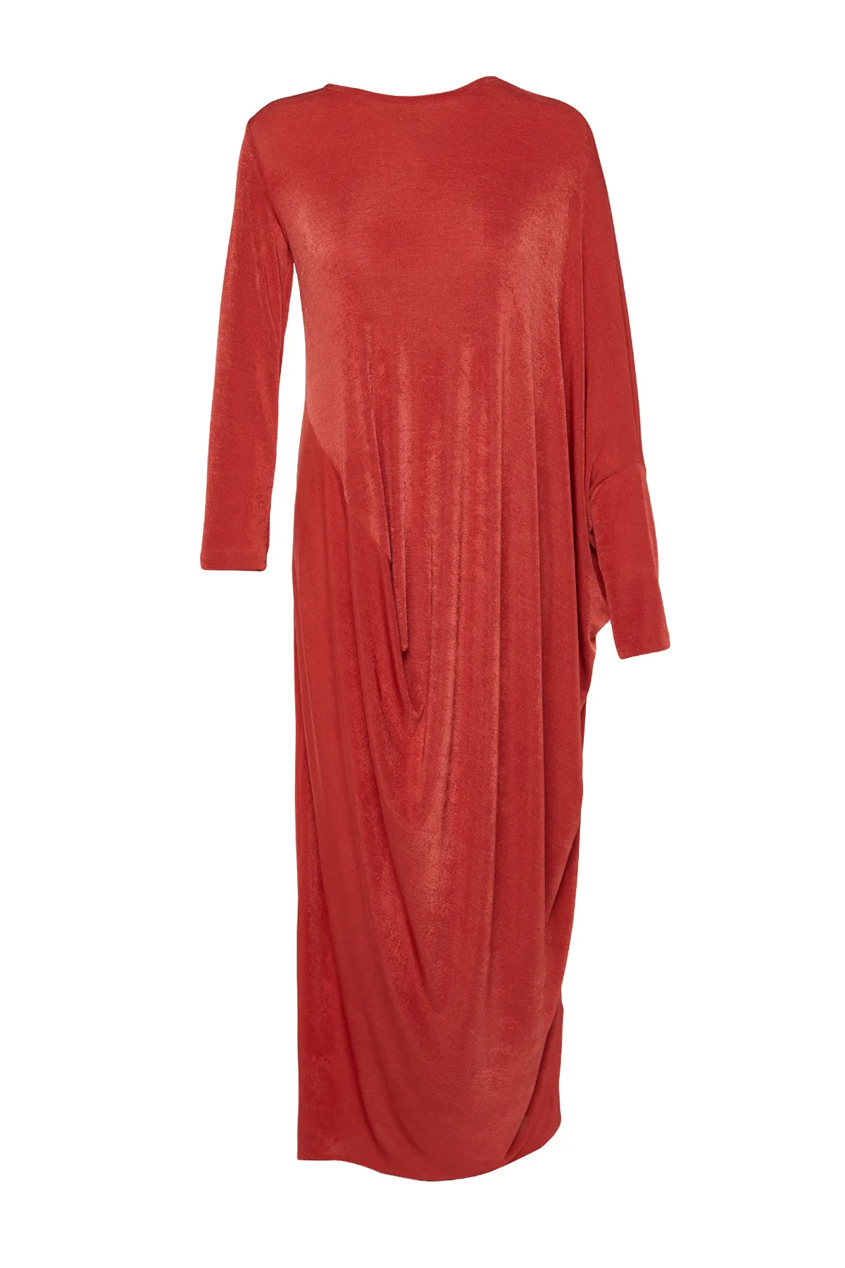 Trendyol Modest  Dusty Rose Stilvolles gestricktes Kaftan-Kleid TCTSS24EB00037