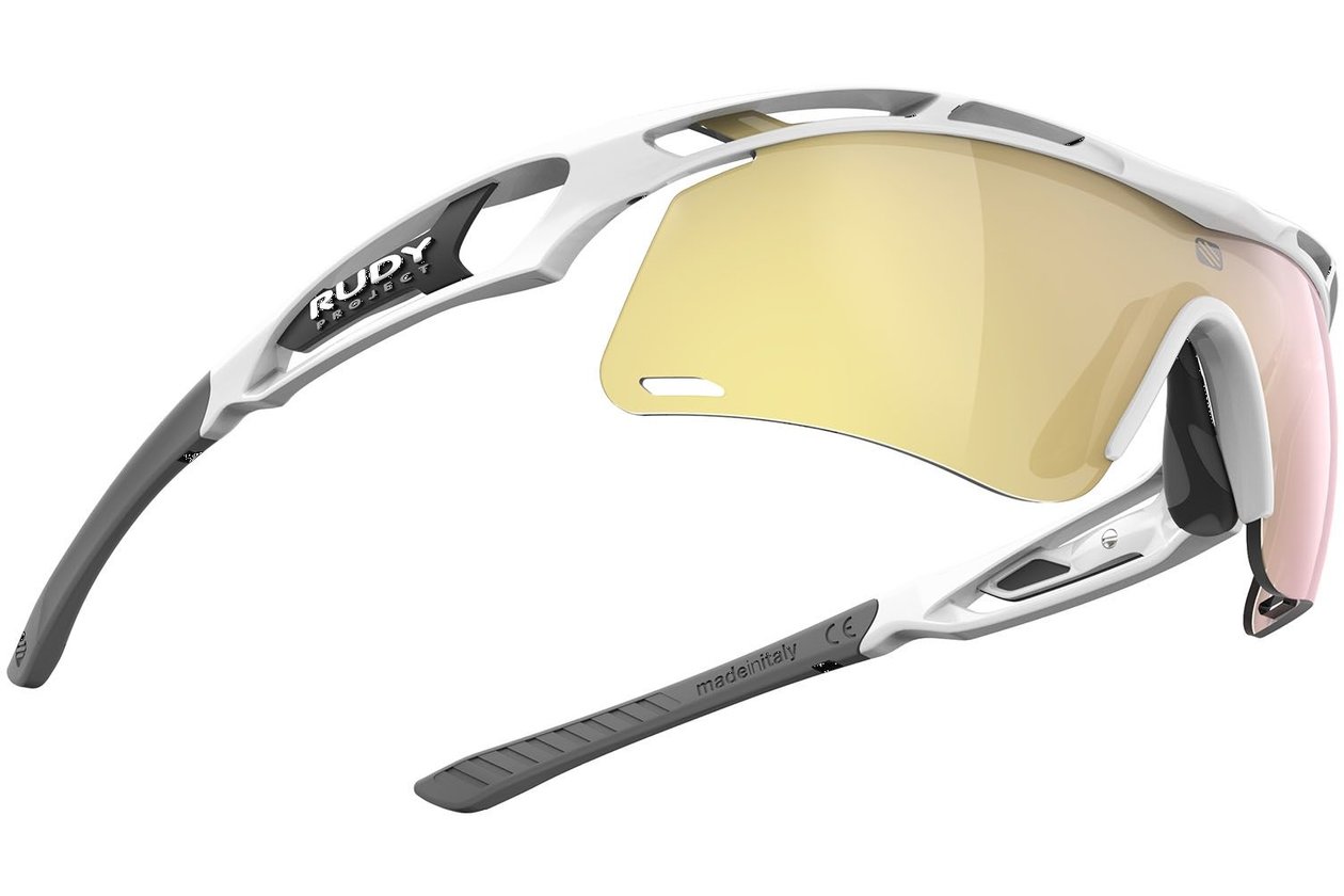 Rudy Project Tralyx + Slim White G. / Multilaser Gold