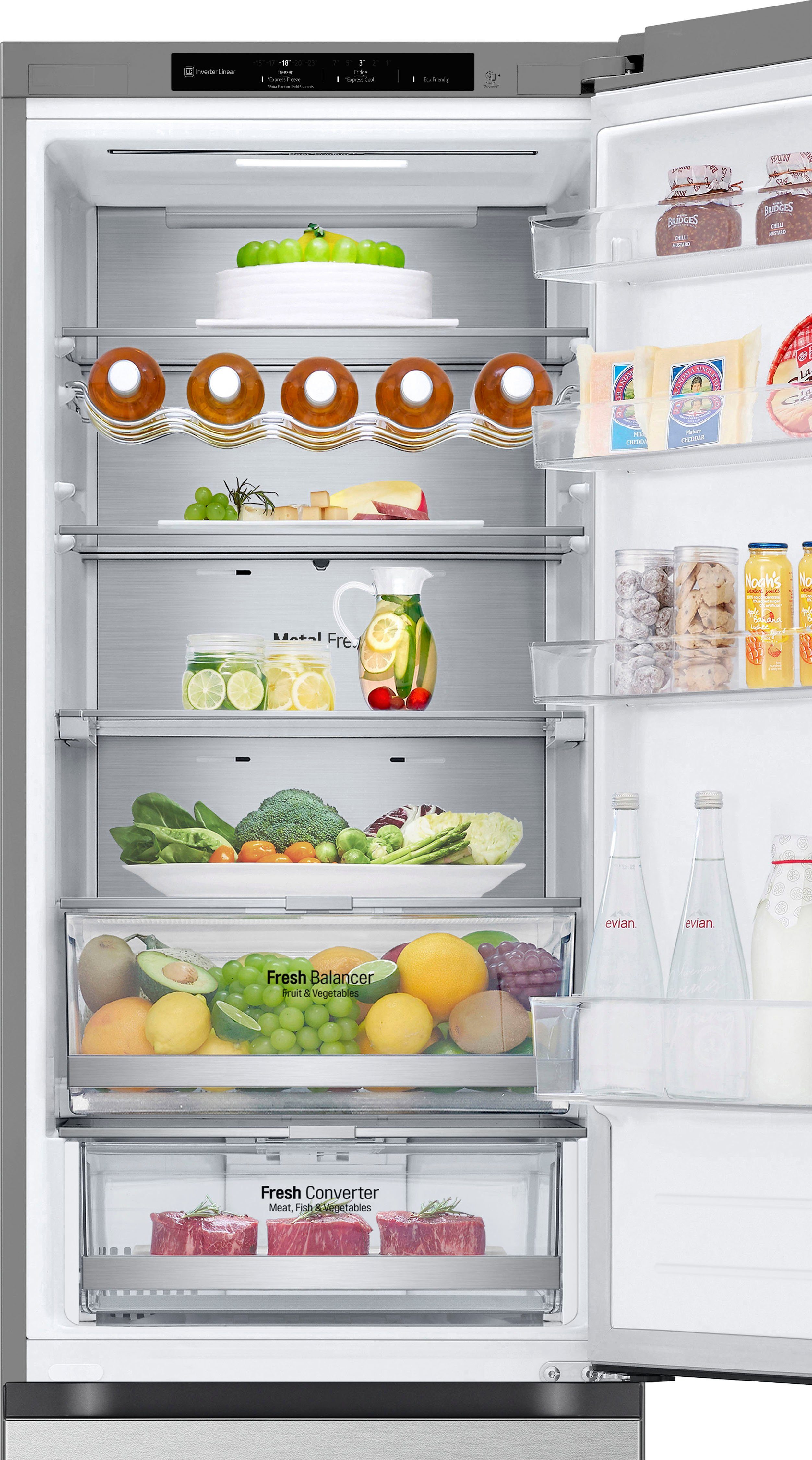 LG Kühl-/Gefrierkombination Serie 7 GBV7280CMB, 203 cm hoch, 59,5 cm breit