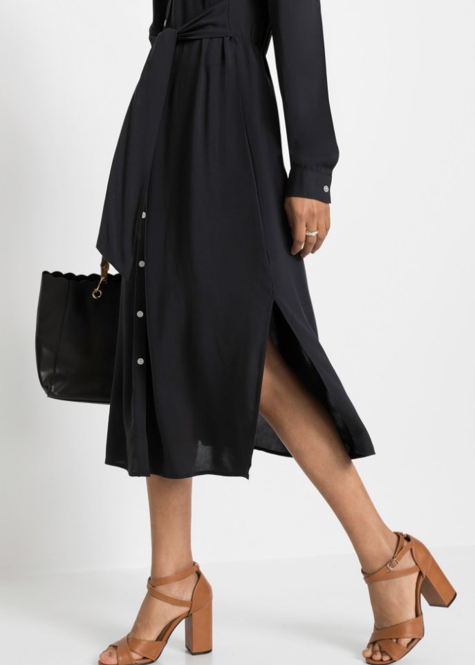 Blusenkleid mit Knotendetail