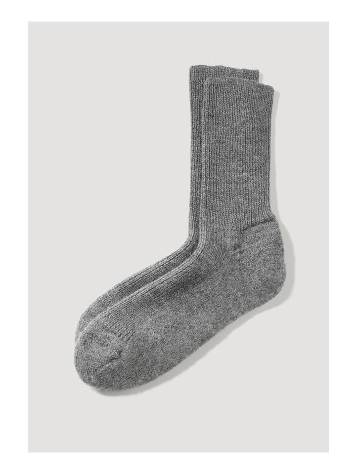 Hessnatur Wollsocke in grau günstig kaufen