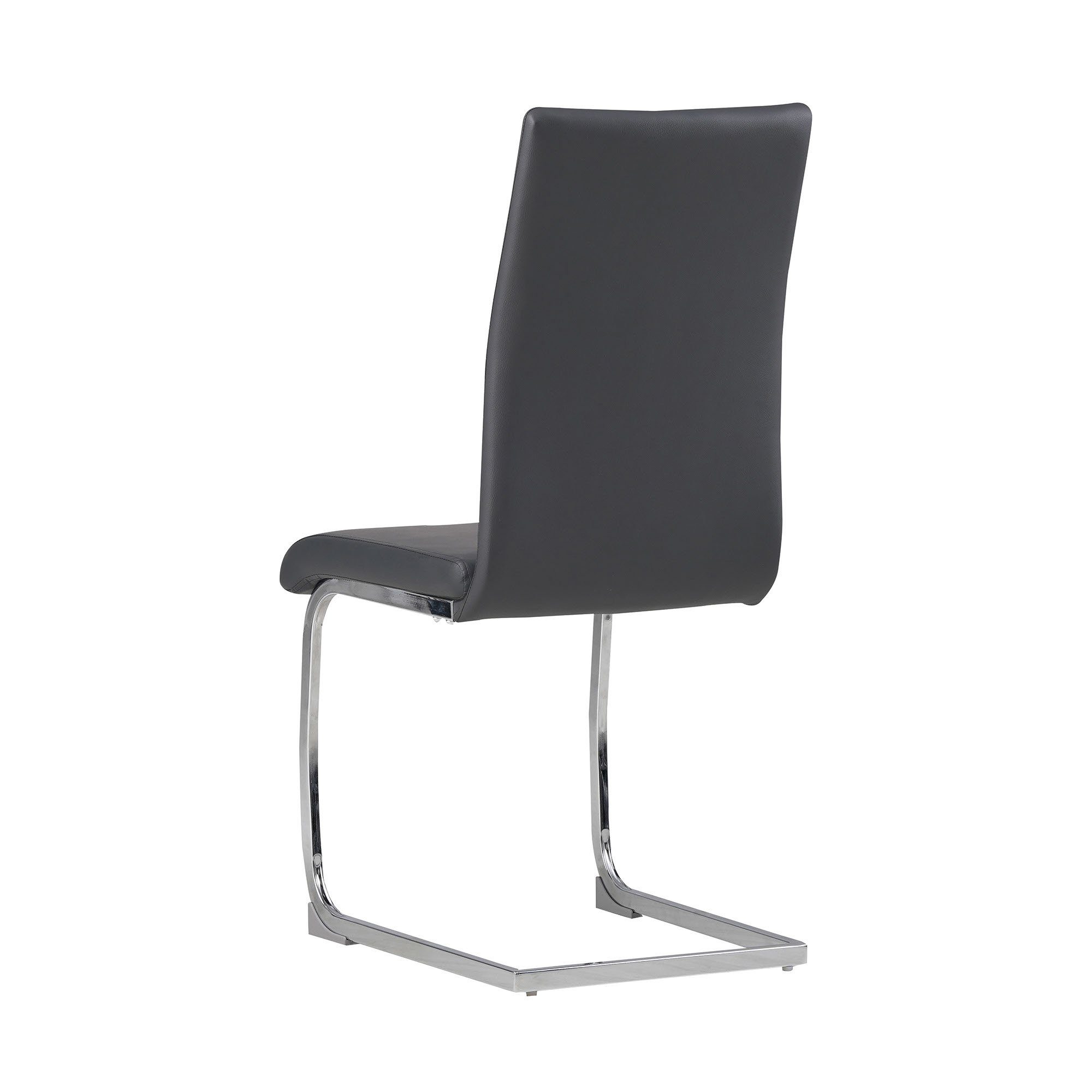 Albatros International Freischwinger Albatros Esszimmerestuhl Küchenstuhl BURANO, Kunstleder Bezug (4er Set, Grau), Esszimmerstuhl Schwingstuhl mit modernem Design, dicke Polsterung