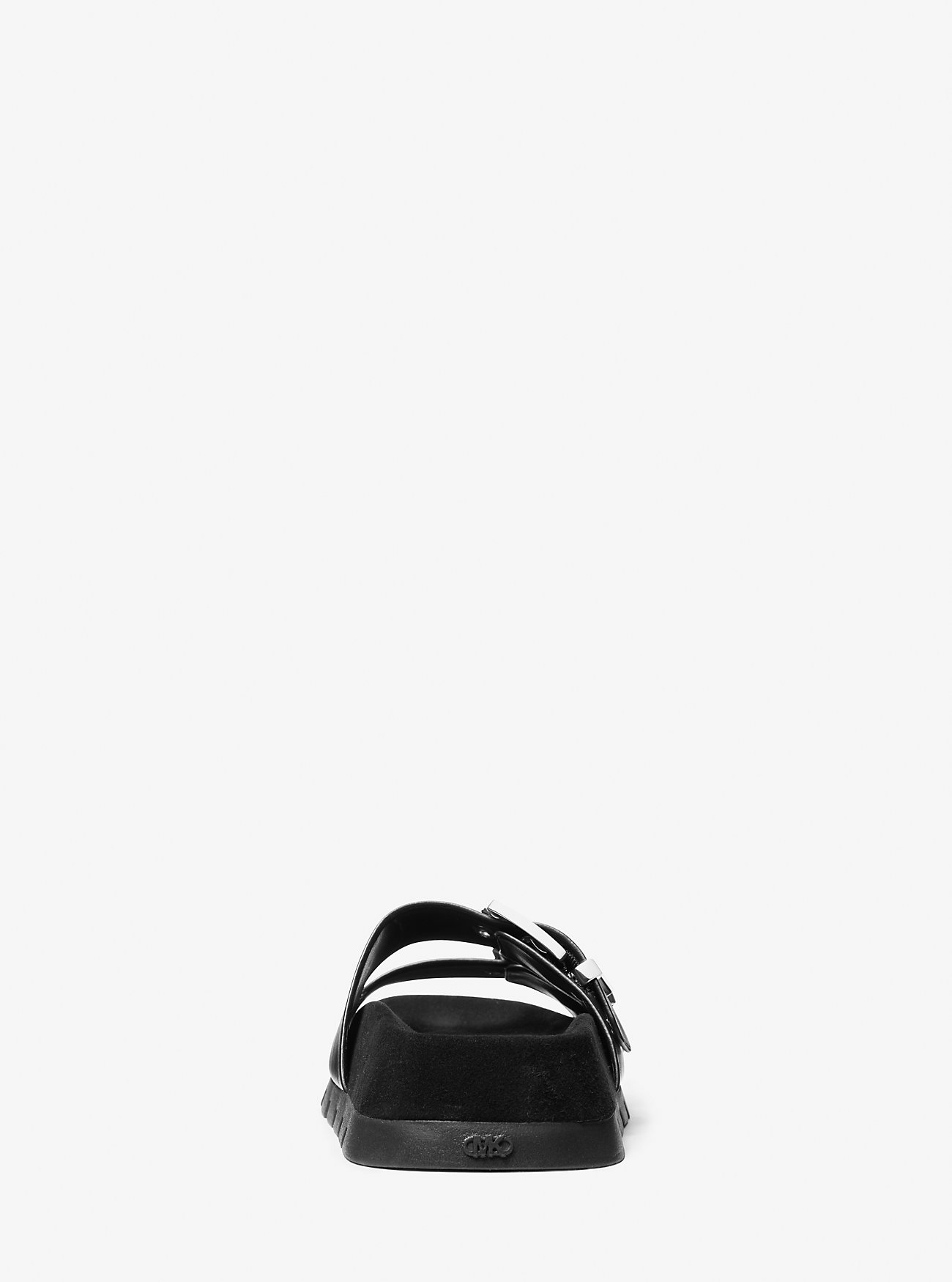 Colby Suede and Leather Flat Sandal - BLACK