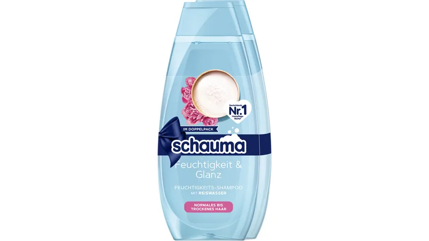 Schauma Shampoo Feuchtigkeit & Glanz Doppelpack 800 ml