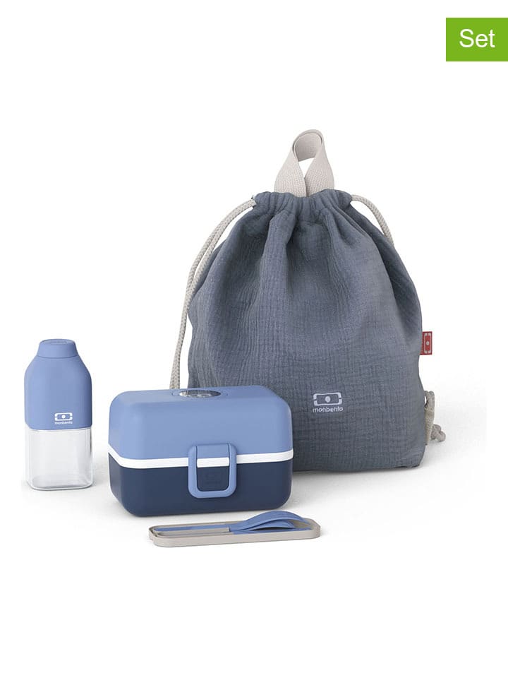 Monbento 7tlg, Lunch-Set in Blau günstig kaufen onesize