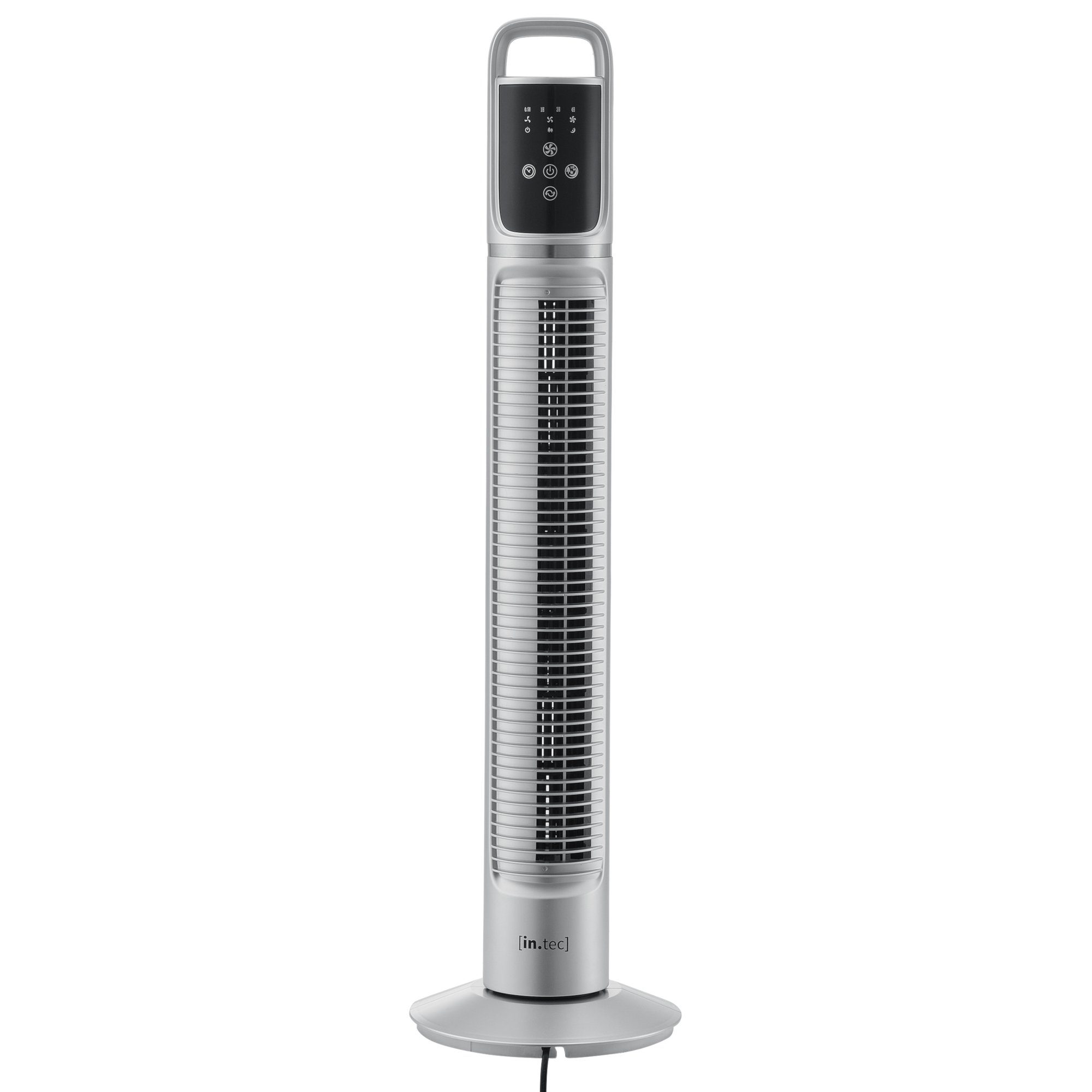in.tec Turmventilator, Towervent Säulenventilator Silber