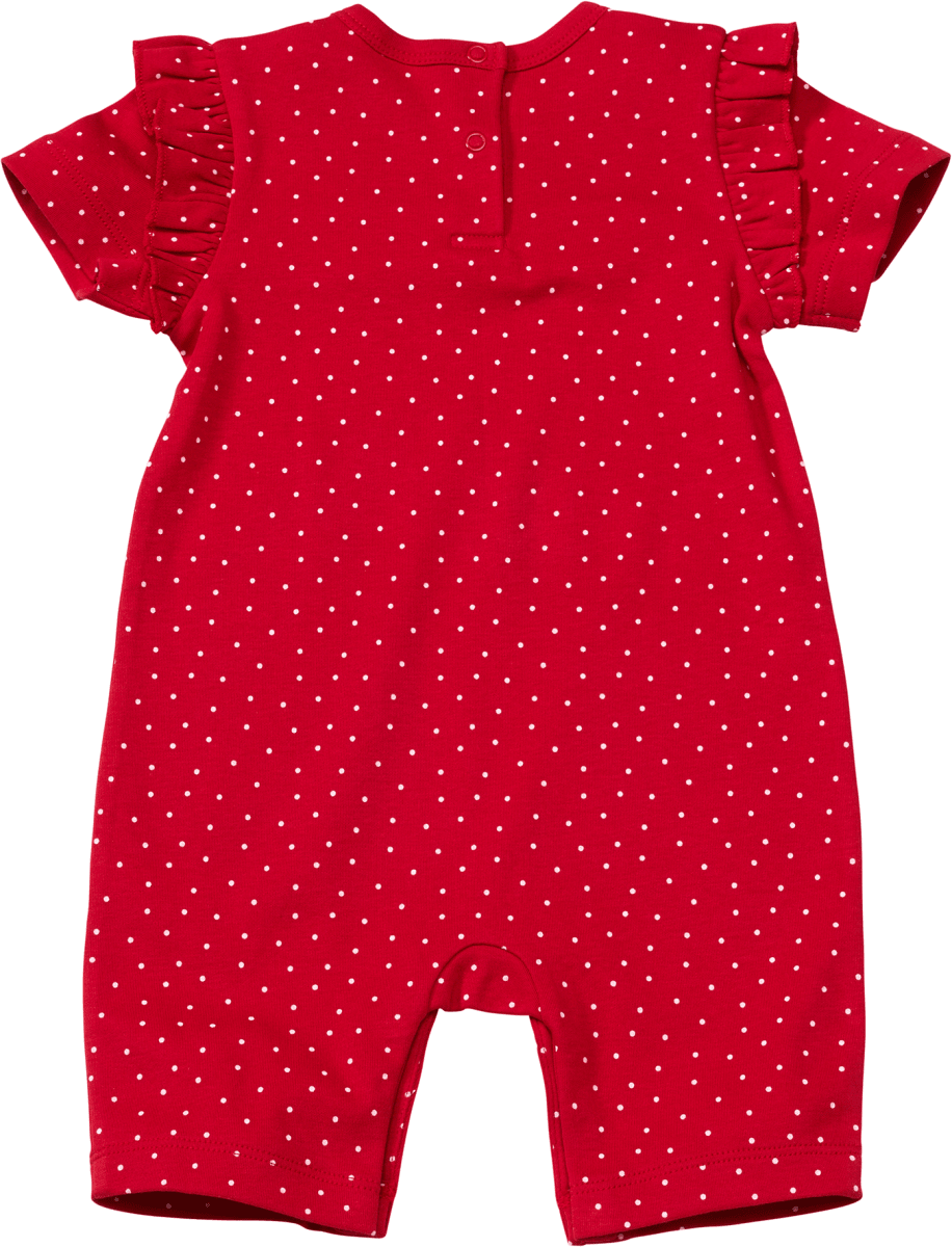 Schlafanzug mit Punkte-Muster, rot, Gr. 86/92, 1 St