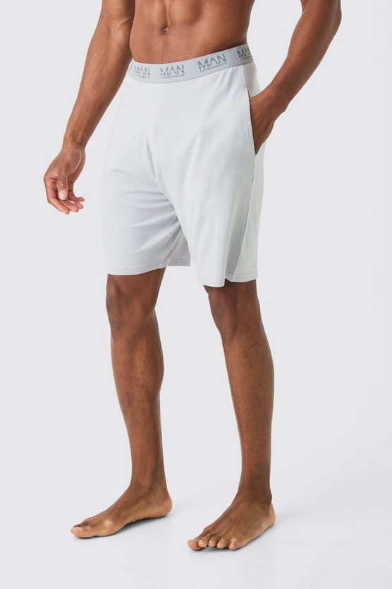 Premium Loungewear-Shorts mit elastischem Bund
