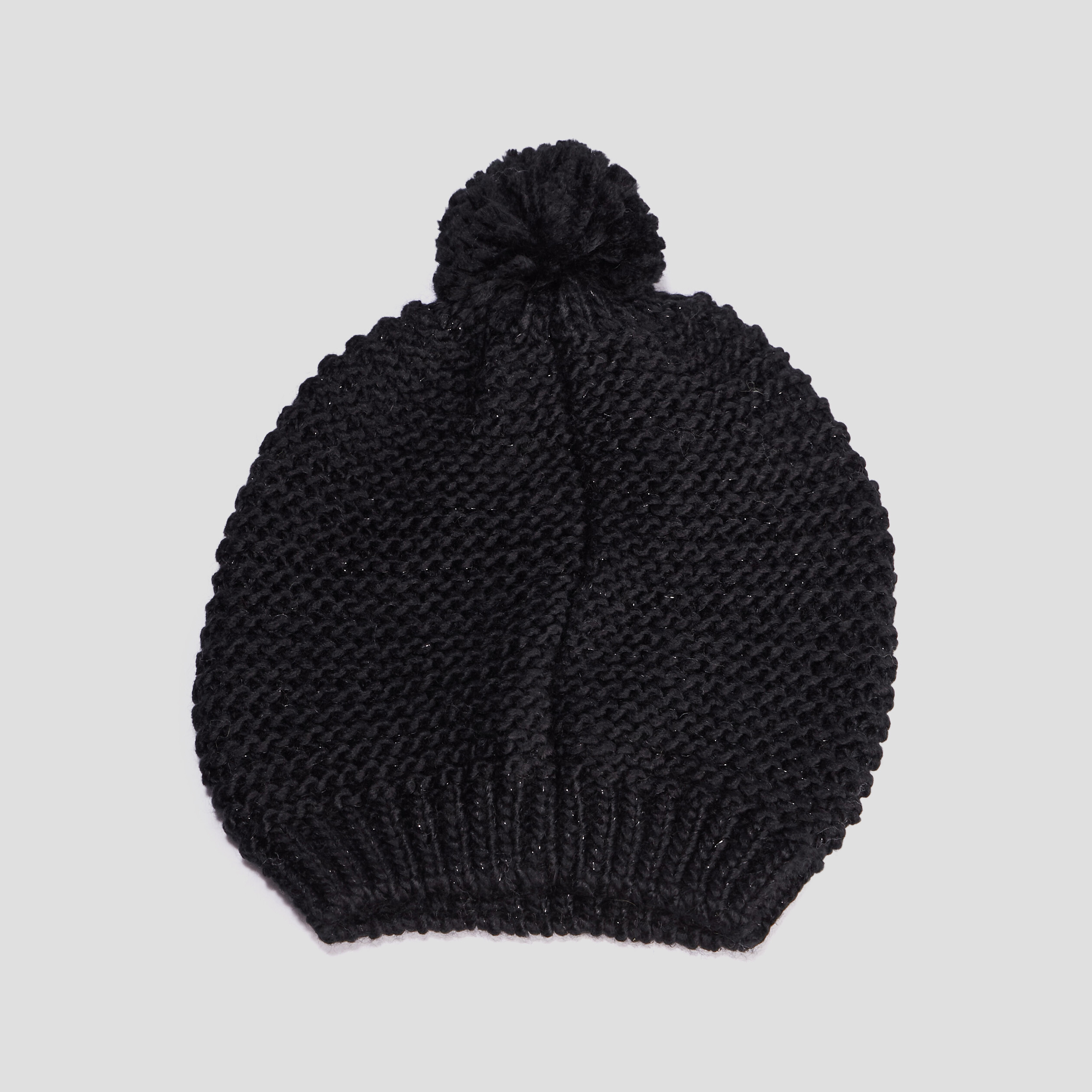 Bonnet à pompons noir femme | La Halle
