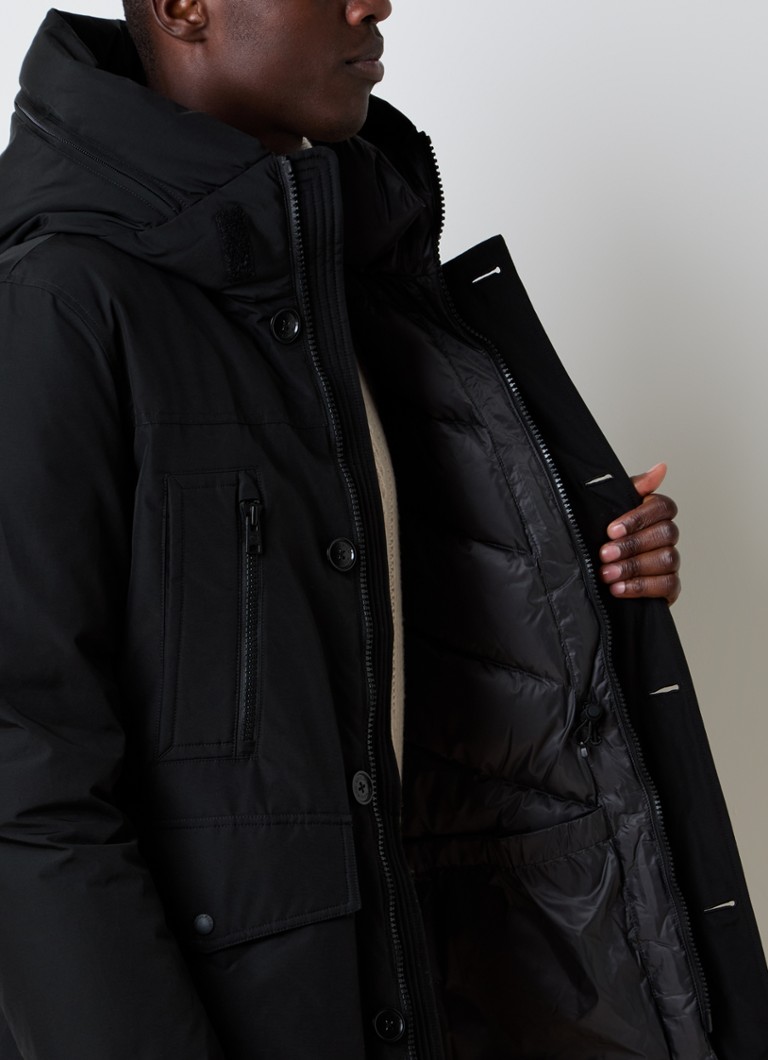 Woolrich Arctic podstavljena parka s punjenjem od perja i odvojivom kapuljačom