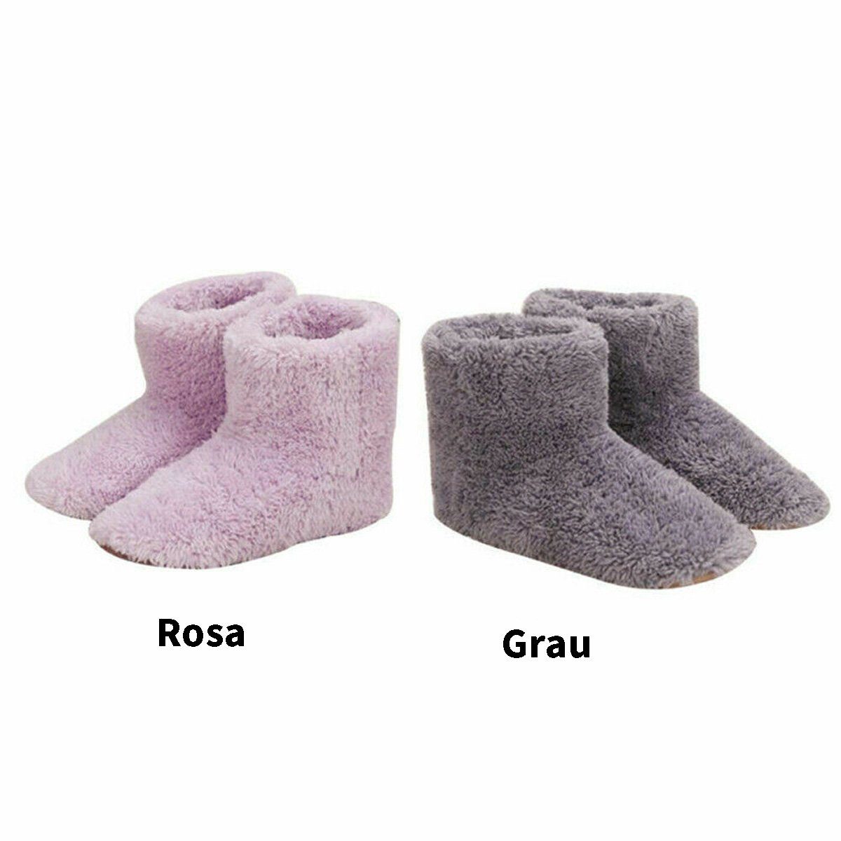 Yoyaxi Heizgerät Winter USB Wärmer Fußschuh Plüsch Warm, Elektrische Hausschuhe, Füße beheizt, waschbar