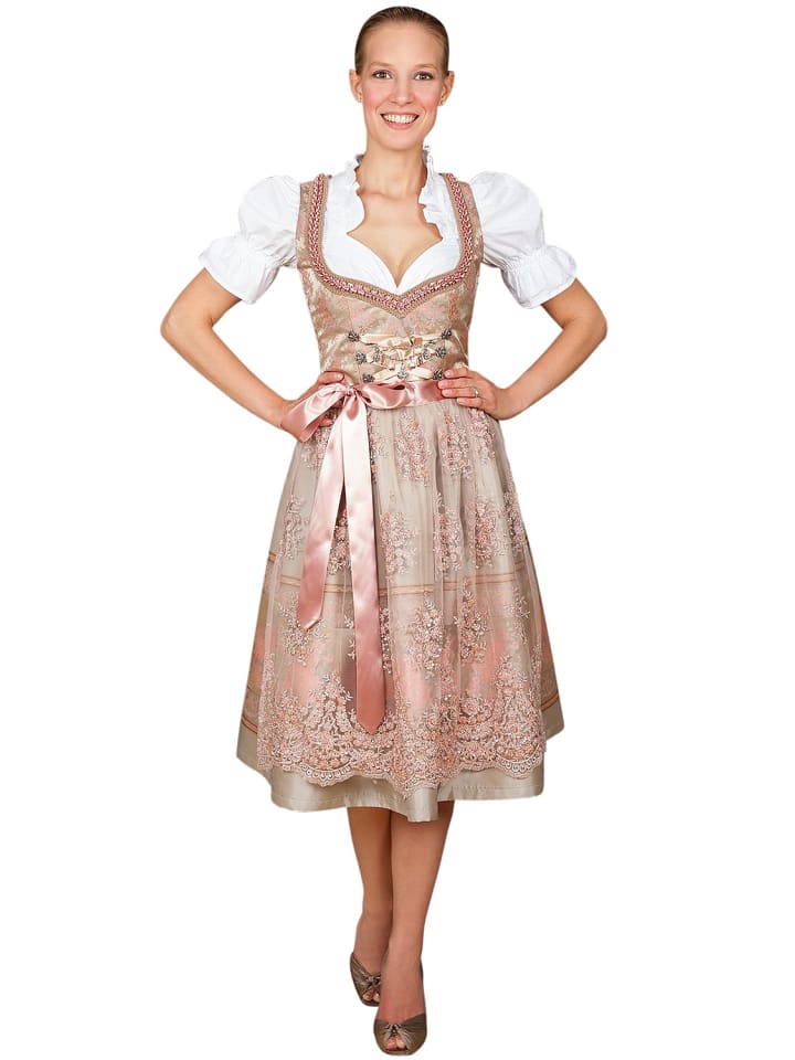 Edelnice Midi Dirndl 2-teilig Rosalie in rose günstig kaufen