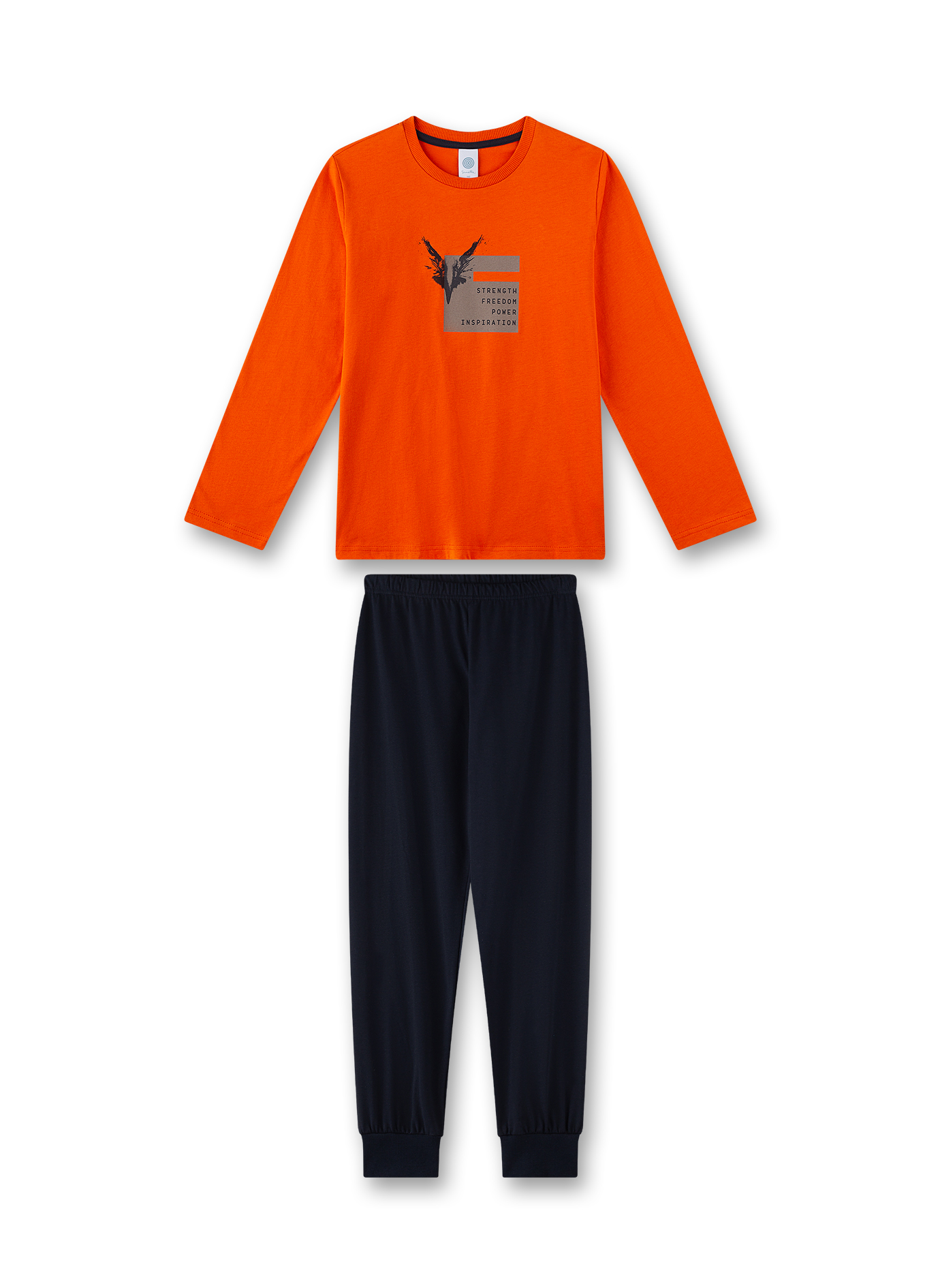 Jungen-Schlafanzug Orange