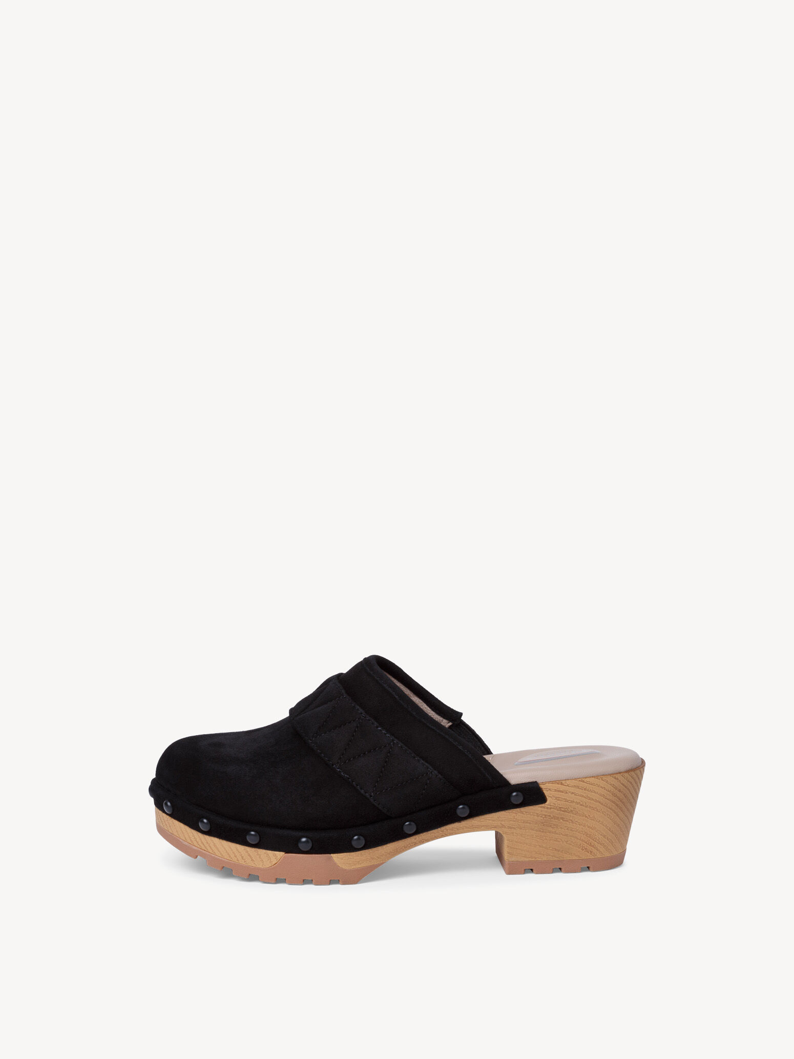 Mule en cuir - noir