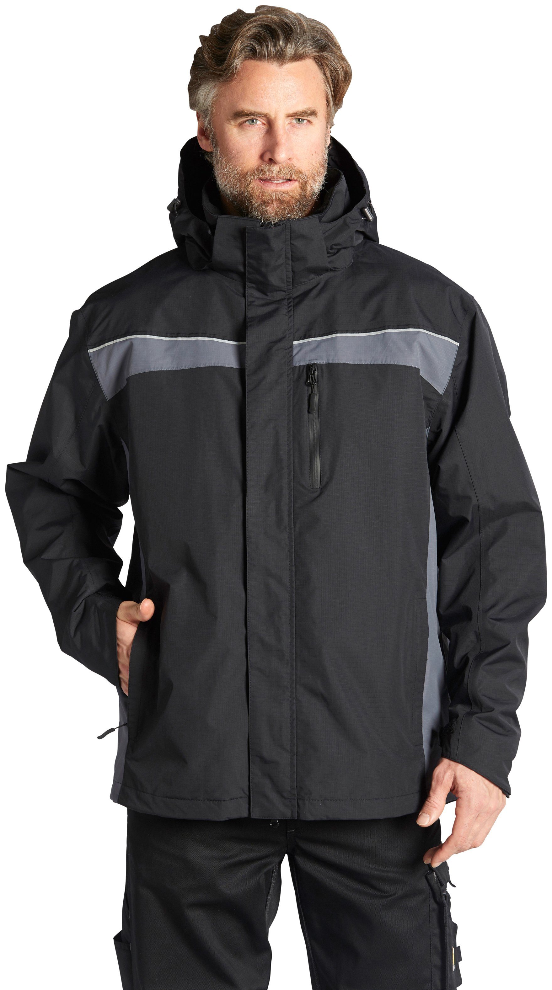 Northern Country Arbeitsjacke 3 in 1 Jacke, Außenjacke bis 3000 mm wasserfest, inkl. Fleecejacke