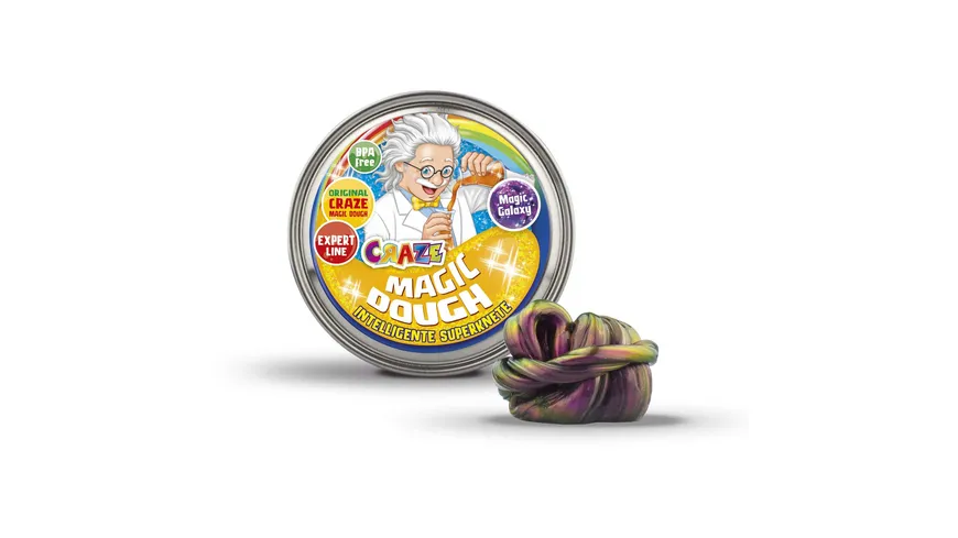 CRAZE - MAGIC DOUGH Dose mit 70gr intelligenter Superknete - Professor 70 g