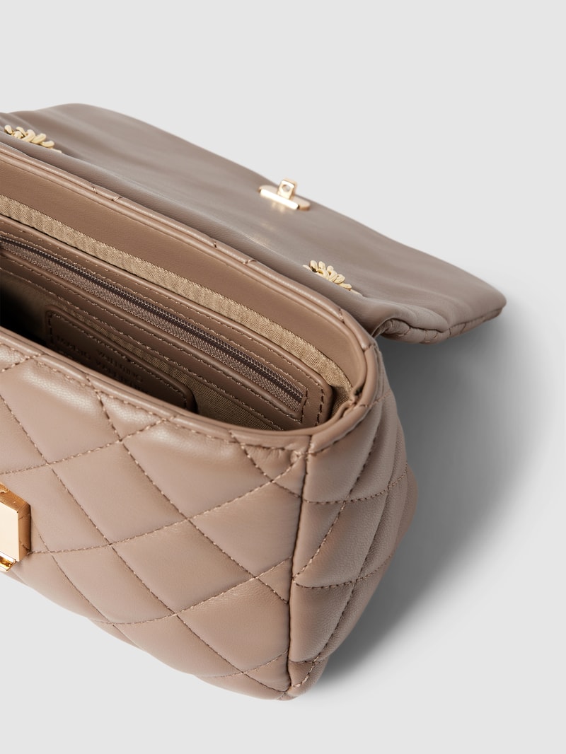 Umhängetasche mit Label-Detail Modell 'OCARINA PATTINA' in taupe