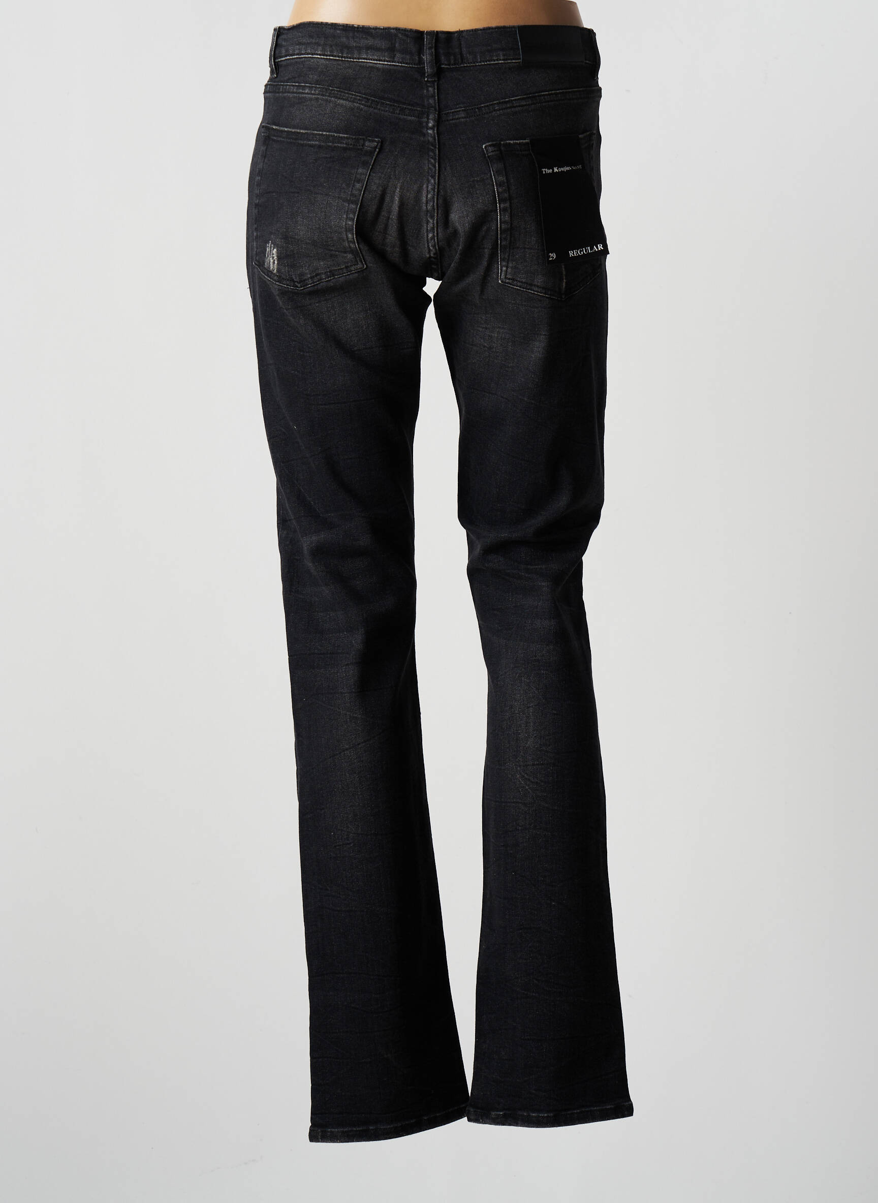 The Kooples Jeans Coupe Droite Femme couleur gris