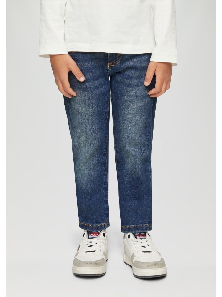 s.Oliver Jeans-Hose lang in Blau günstig kaufen