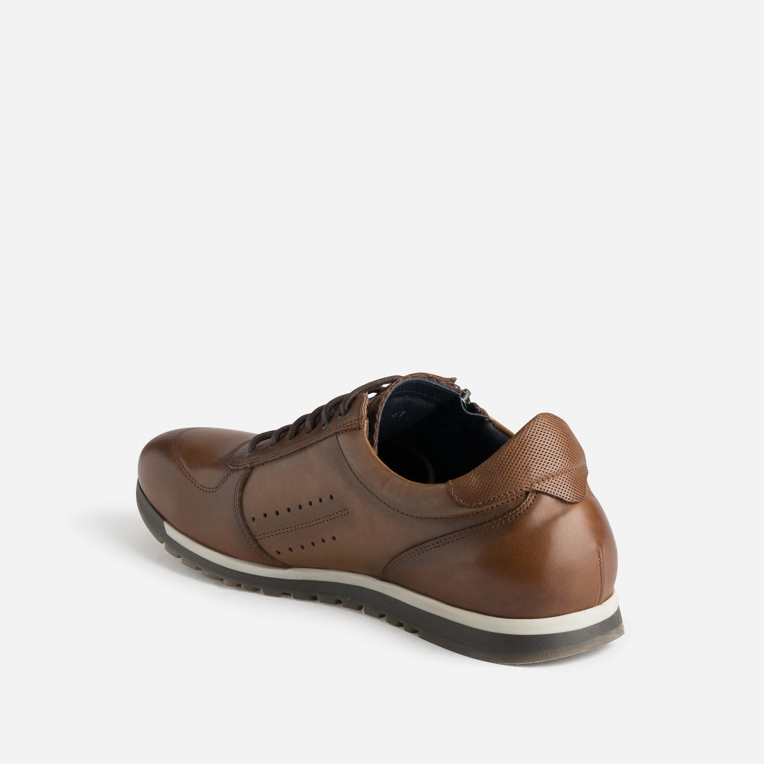 Tennis FLUCHOS marron en cuir