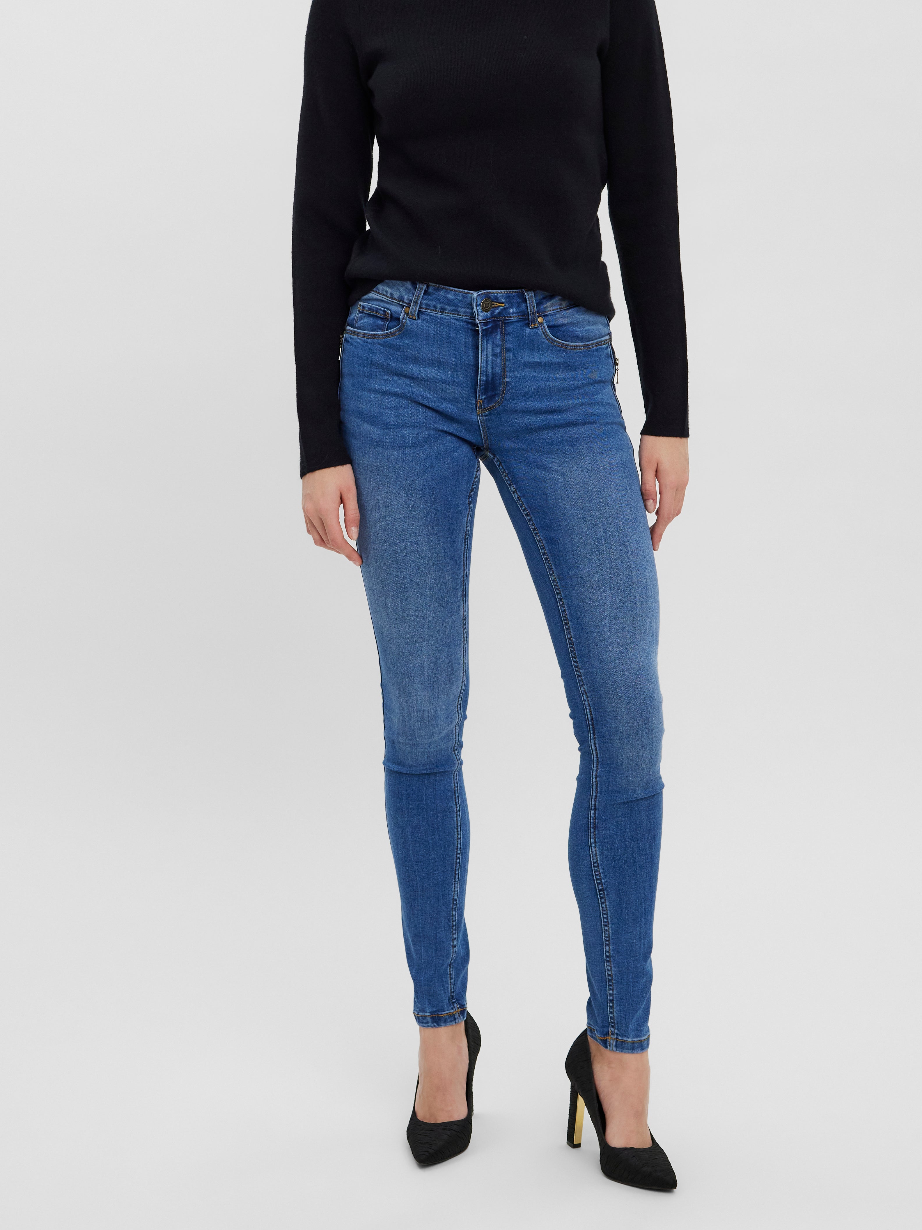 VMSEVEN Mid Rise Slim Fit Jeans