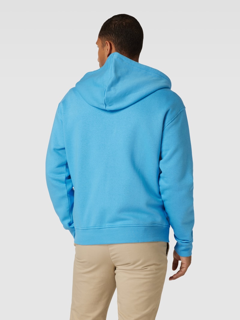 Sweatjacke mit Kapuze in blau