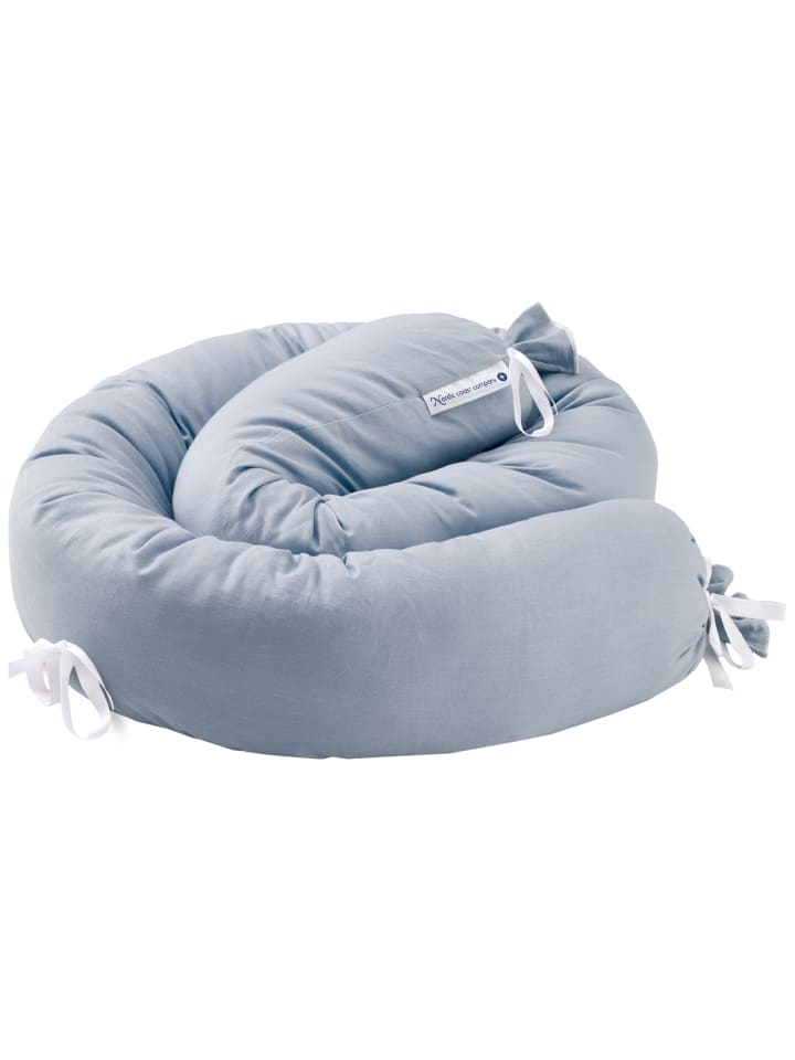 nordic coast company  Bettschlange in Blau - (L) 180 cm günstig kaufen onesize