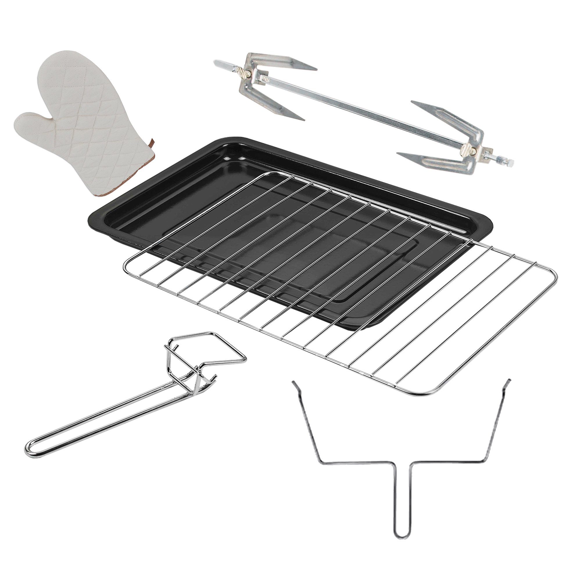 KB Elements Minibackofen ELK45V1, 2000 Watt, 45 Liter, Drehspieß, Konvektionsgebläse